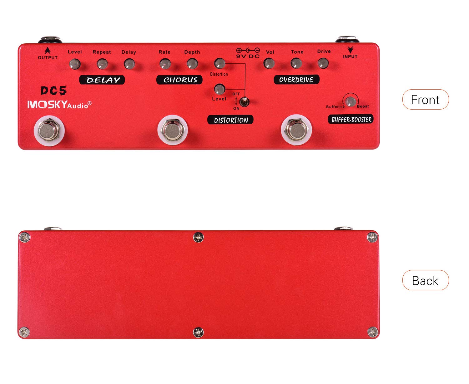 Amazon | MOSKYAudio マルチエフェクト ペダルバッファー + ブースター