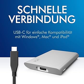 Amazon | LaCie ポータブルSSD Portable SSD 1TB USB-C Mac/iPad