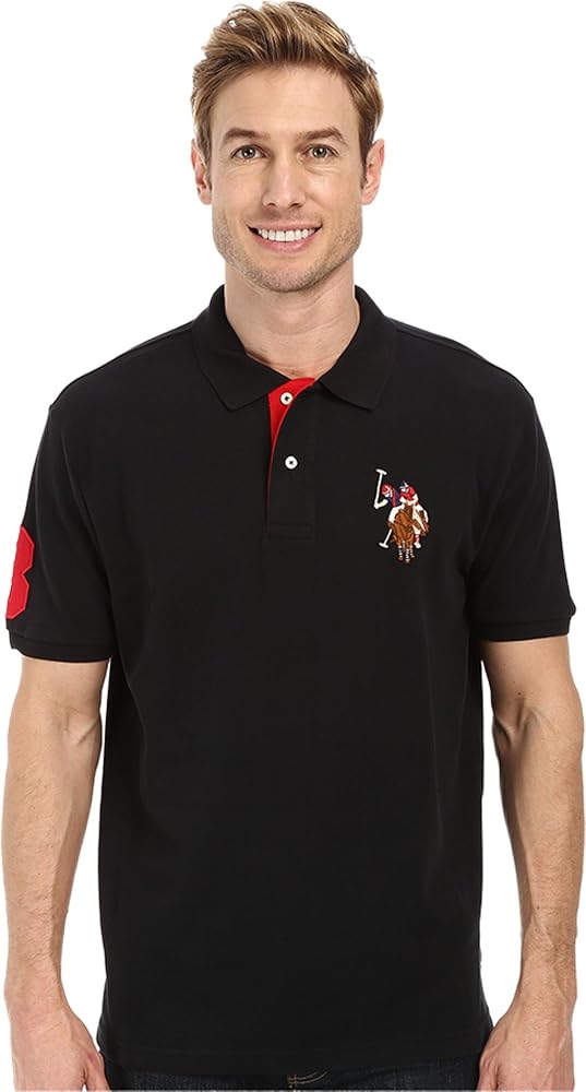 Amazon.com: U.S. Polo Assn. Men's Multi Color Logo Solid Pique