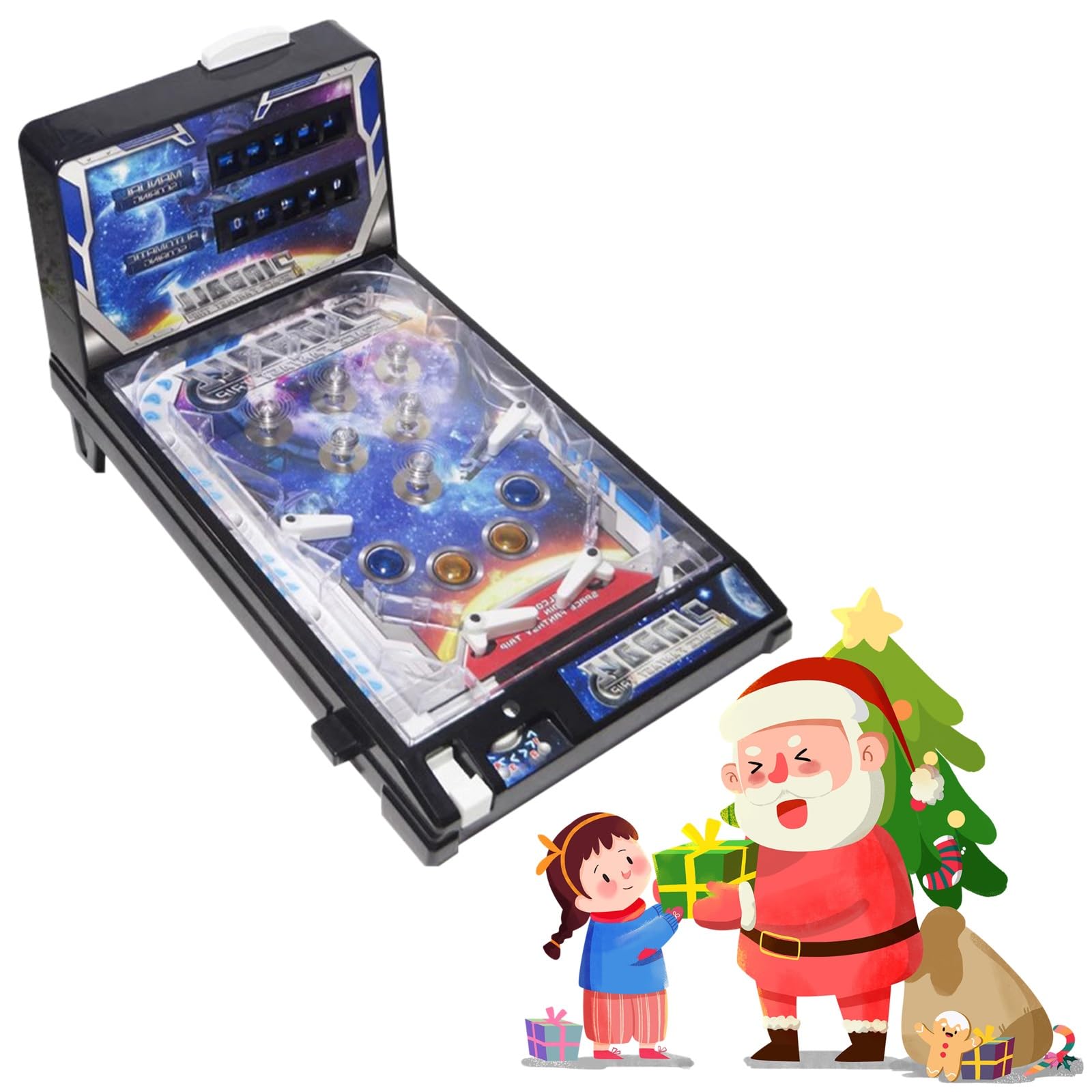 Amazon | 卓上ピンボールマシン ライトとサウンド付き電子ピンボール