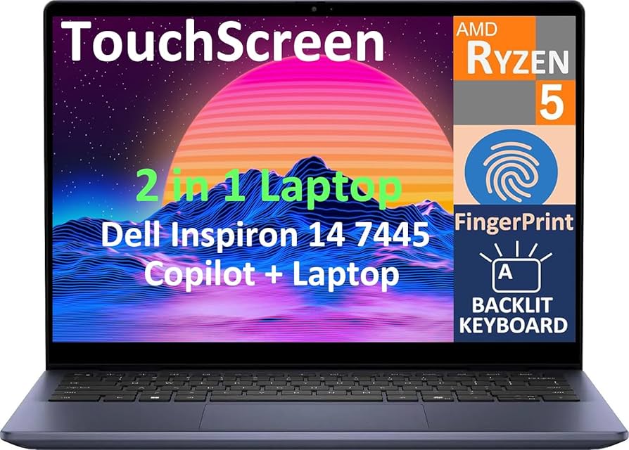 Amazon.com: Dell 2026 Inspiron 14 7445 2-in-1 Business Laptop
