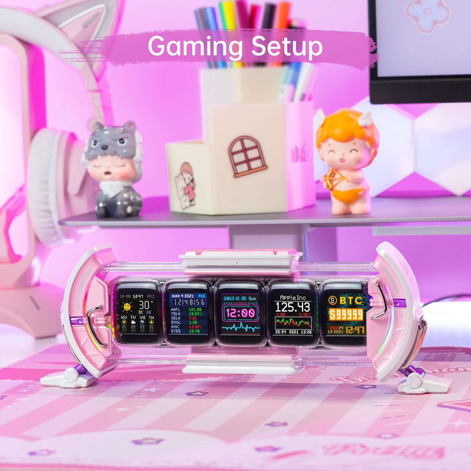 Amazon.com: Divoom Ditoo Pink+Times Gate Pink - Cute Pixel Display