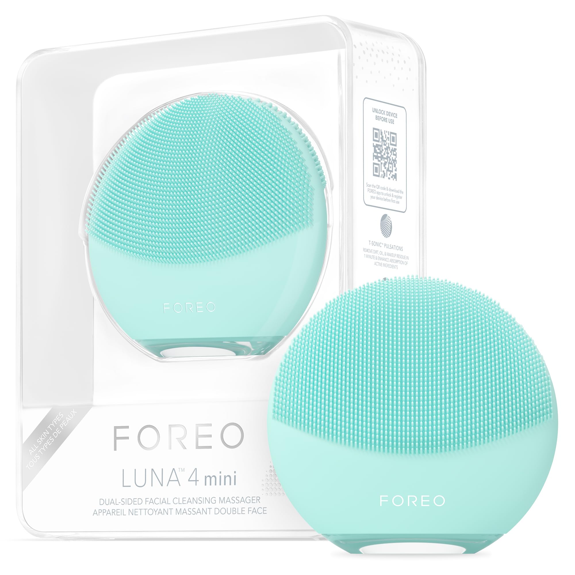 Amazon.com: FOREO LUNA 4 mini Face Cleansing Brush & Massager