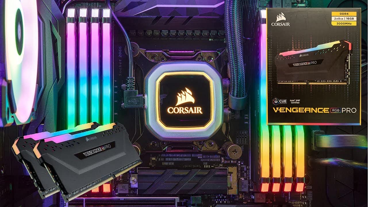 Corsair Vengeance RGB Pro 16GB (2 x 8GB) 288-Pin DRAM DDR4 3000