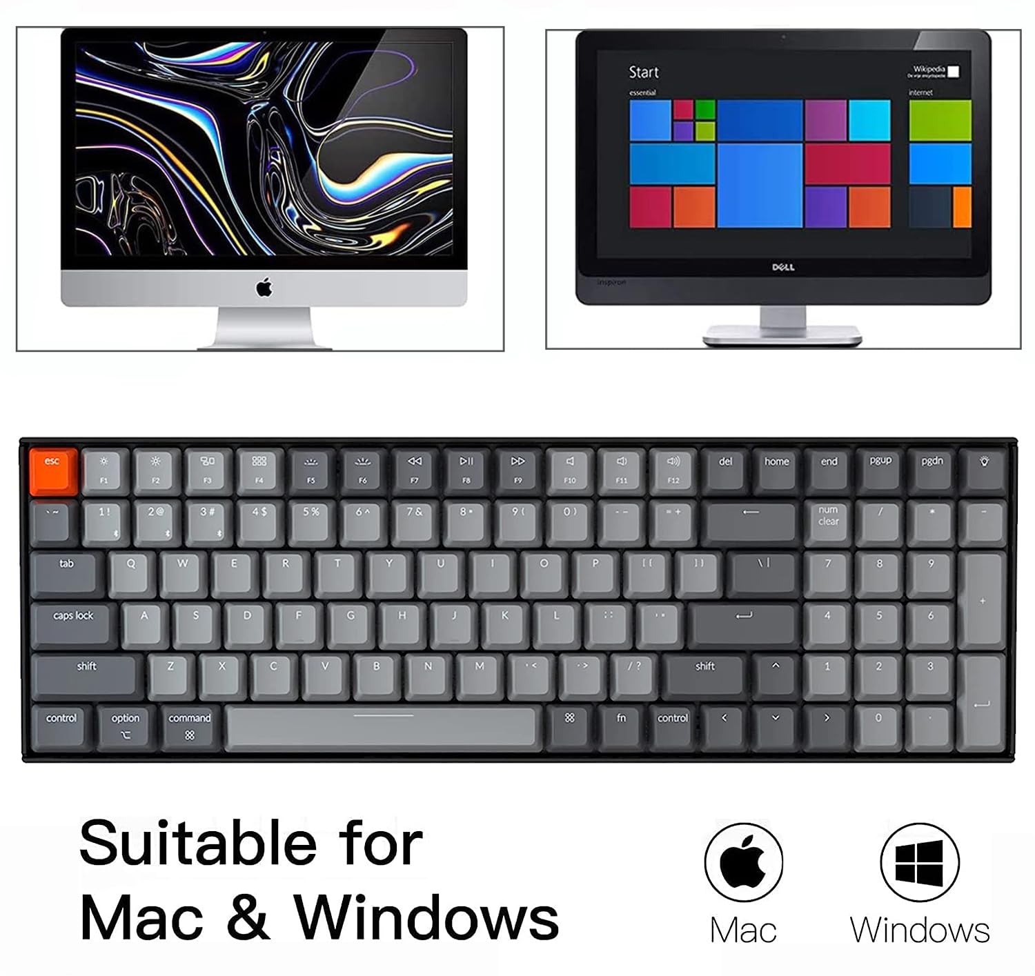 Amazon.com: Keychron K4 96% Layout Bluetooth Wireless Mechanical