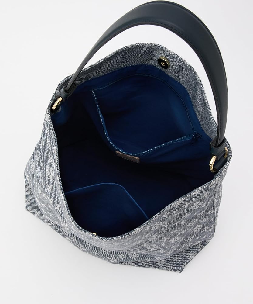 Amazon | [ラシット] Denim print 2wayショルダートートバッグ