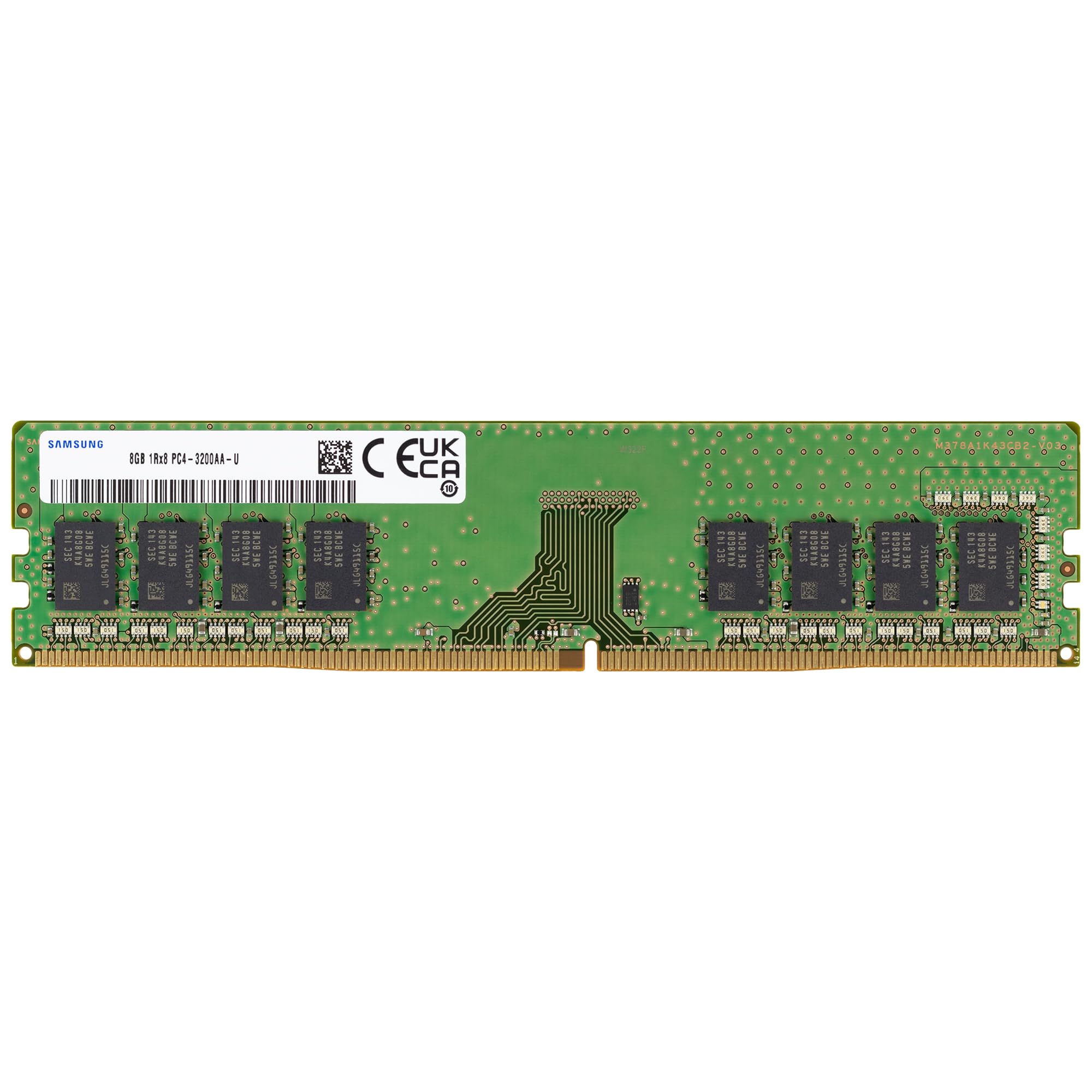 Samsung 8GB DDR4 3200MHz PC4-25600 (PC4-3200AA) CL22 UDIMM 1Rx8