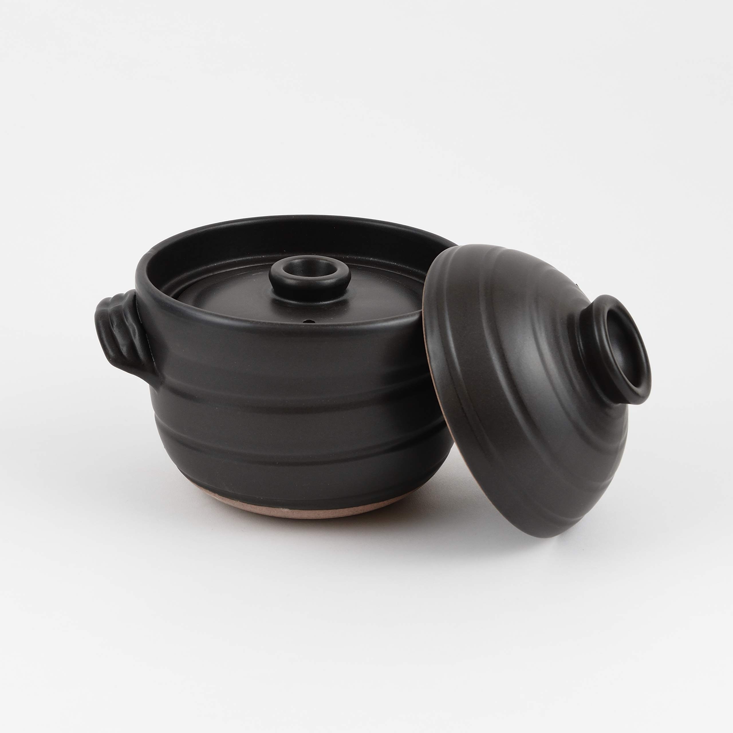 Amazon｜華月 大黒ごはん鍋 3合炊き 萬古焼｜ご飯鍋・文化鍋