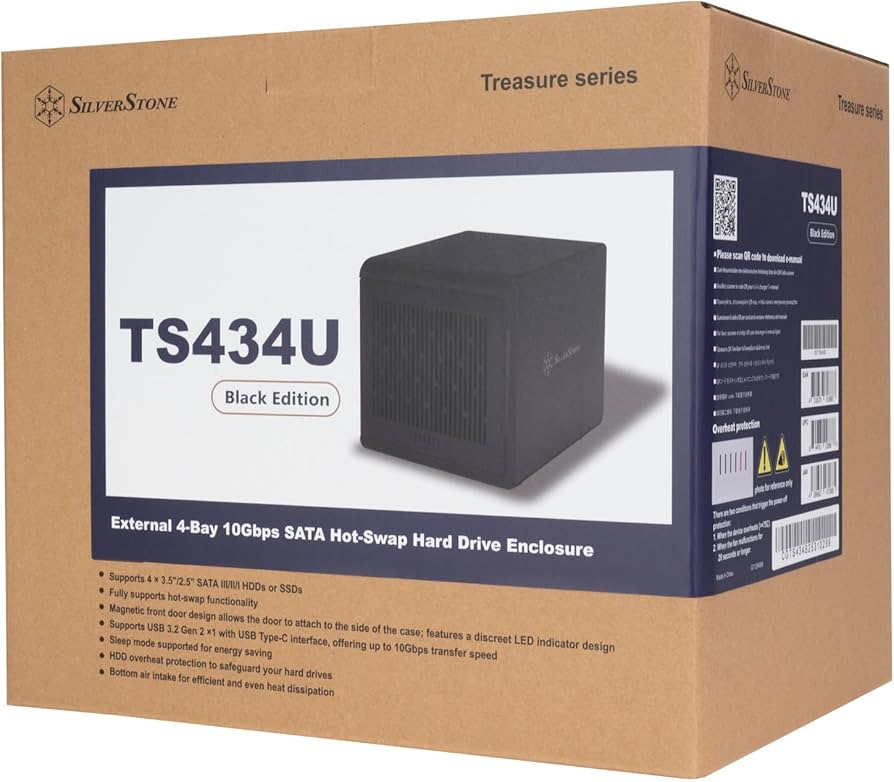 Amazon.com: Silverstone Technology - TS434U, External 4-Bay 10Gbps