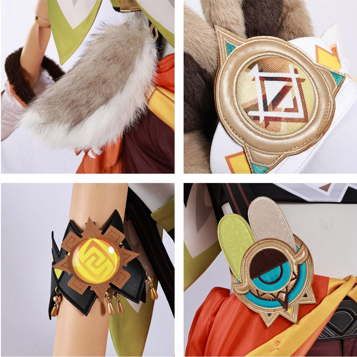 Amazon.co.jp: 原神 カチーナ コスプレ衣装 ウィッグ付き 靴き 帽子