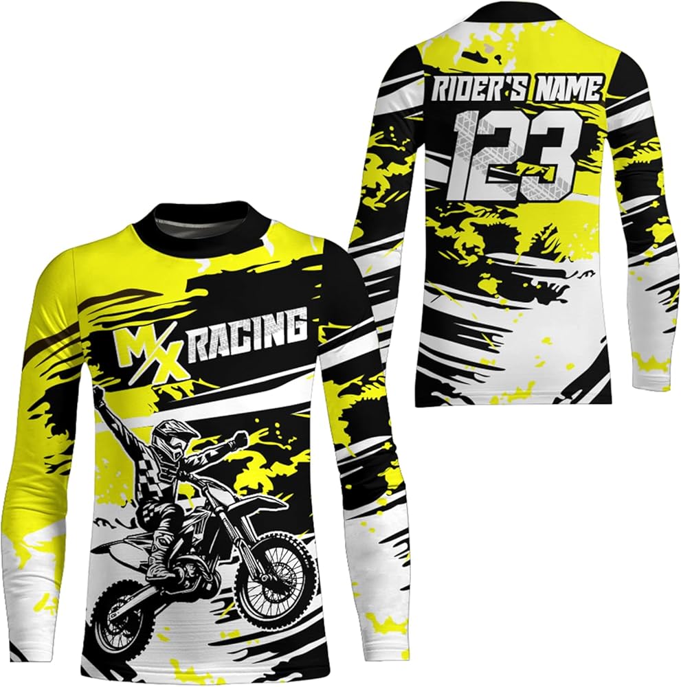 Amazon.com: PIONAMZIOZ Custom MX Racing Jersey Youth Men Women