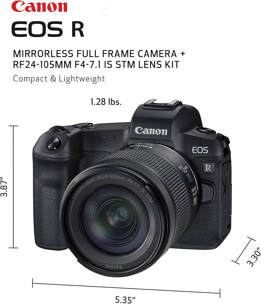 Amazon.com : Canon EOS R RF24-105mm F4-7.1 IS STM Lens Kit