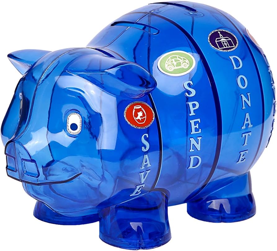 Amazon.co.jp: Piggy Bank, ピギーバンク , 貯金箱 子供金融教育貯金箱