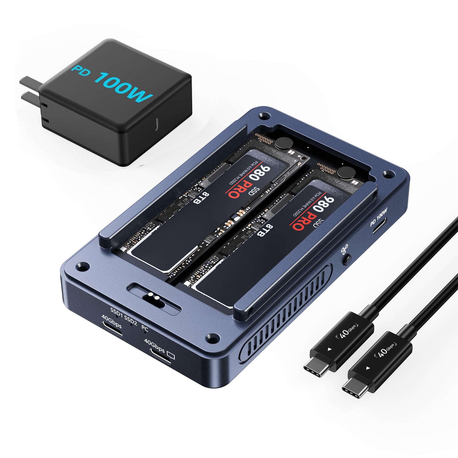 Amazon.co.jp: ACASIS 40Gbps M.2 NVMe SSD 外付けケース 冷却ファン