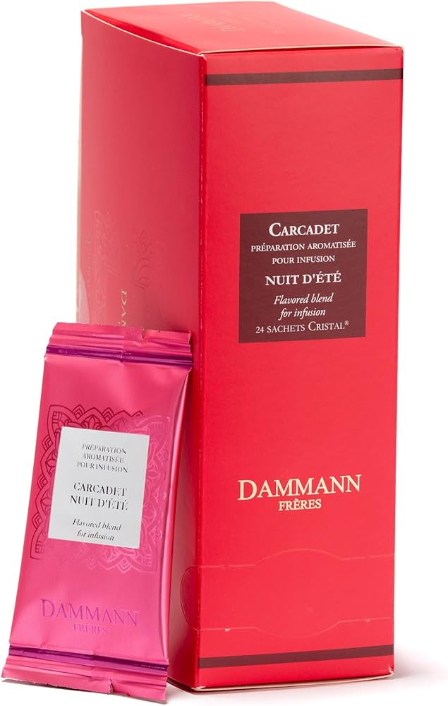 Amazon.com : Dammann Freres Sachets, Carcadet Nuit d'été Tea Bags