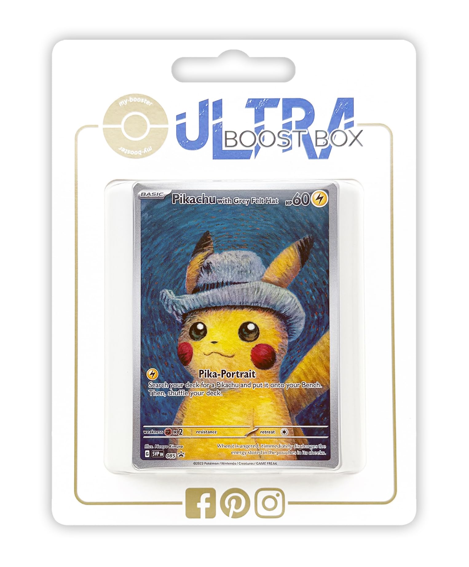 Pikachu with Grey Felt hat SV085 Pokémon Gallery - Ultraboost X