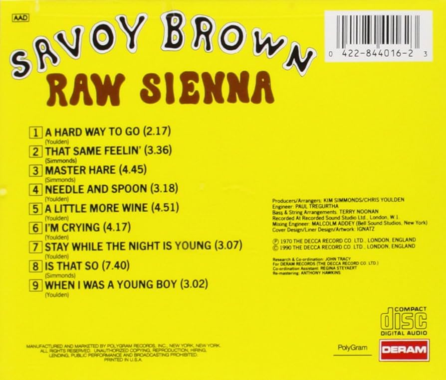 Raw Sienna: Amazon.co.uk: CDs & Vinyl