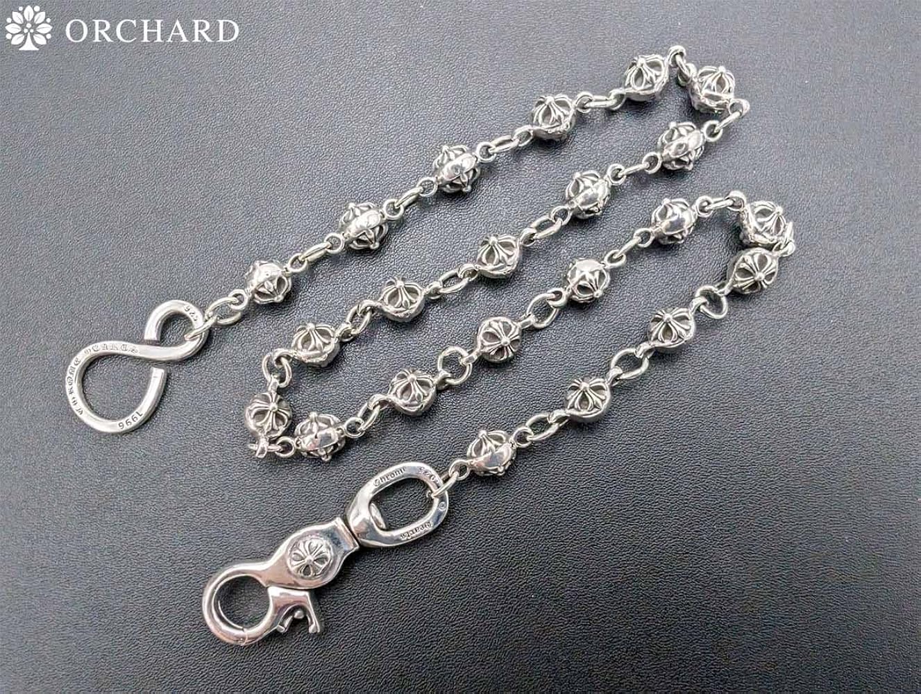 Amazon.co.jp: シルバー925 ウォレットチェーン クロス ナスカン S字