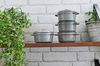 Amazon.com: STAUB 40509-307-0 Cocotte Round 22cm Graphite grey