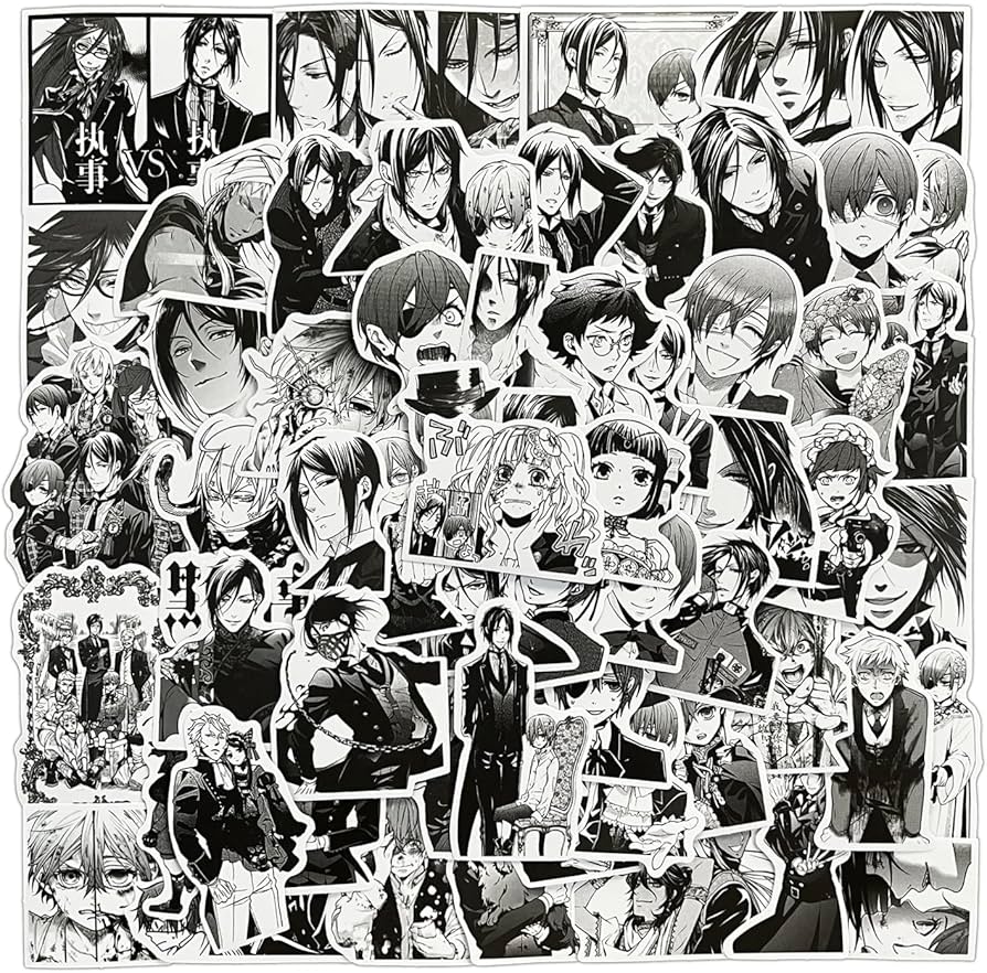 Amazon.co.jp: 75枚 黒執事ステッカー 漫画アニメ キャラクター シール