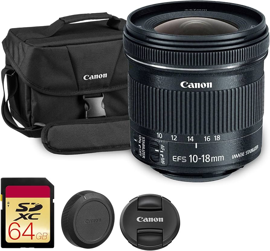 Amazon.com : Canon EF-S 10-18mm f/4.5-5.6 is STM Lens | Ultra-Wide