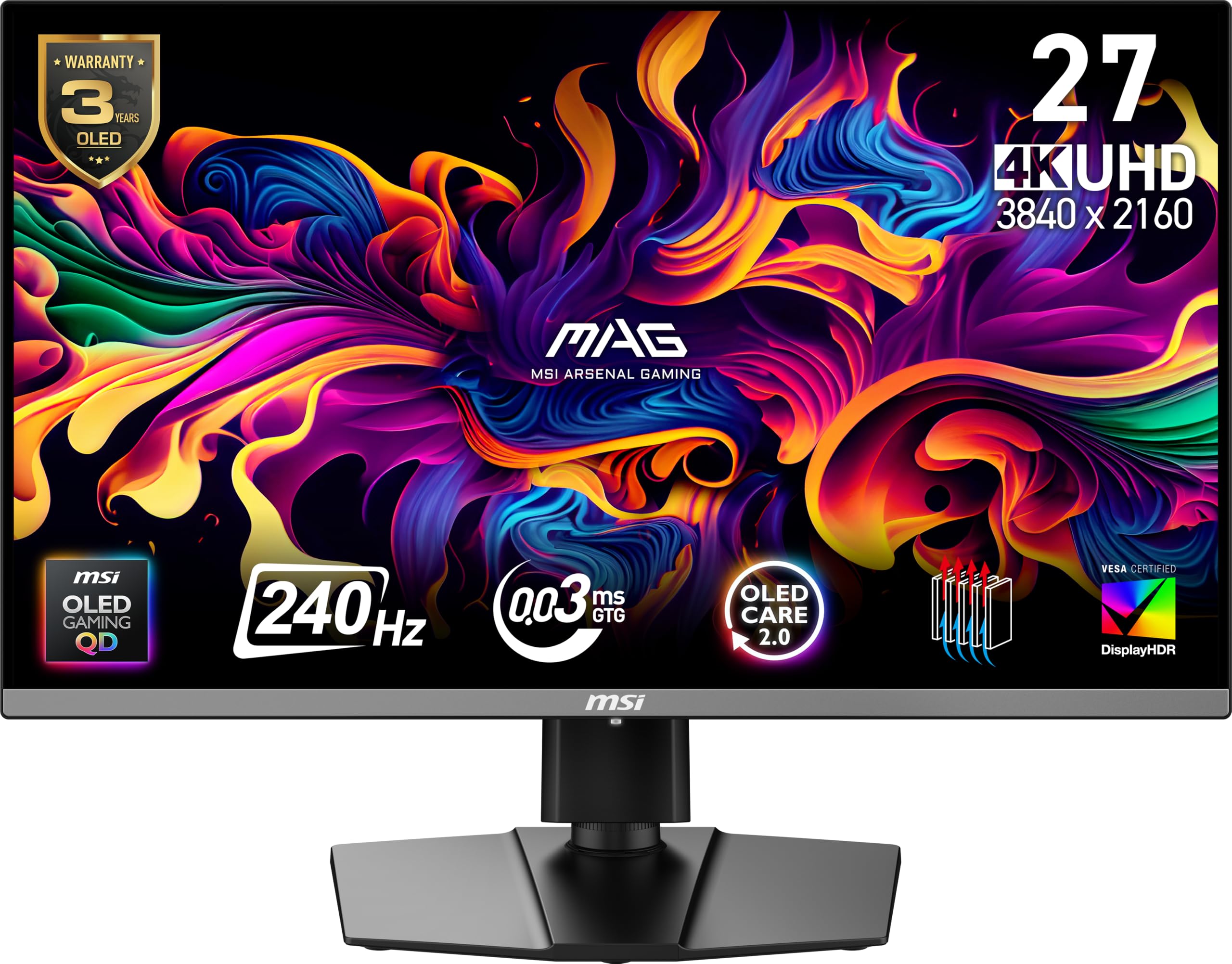 Amazon.com: msi MAG 272UP QD-OLED X24 26.5-inch 3840 x 2160 (UHD