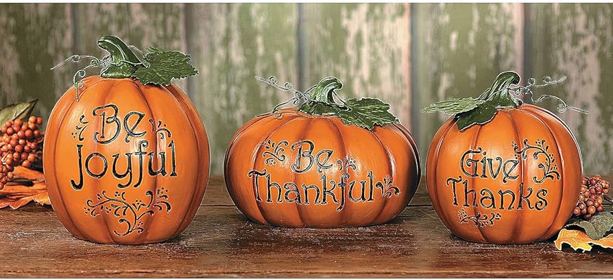 Amazon.com: Fun Express Resin Thanksgiving Pumpkin Set (3 Pieces