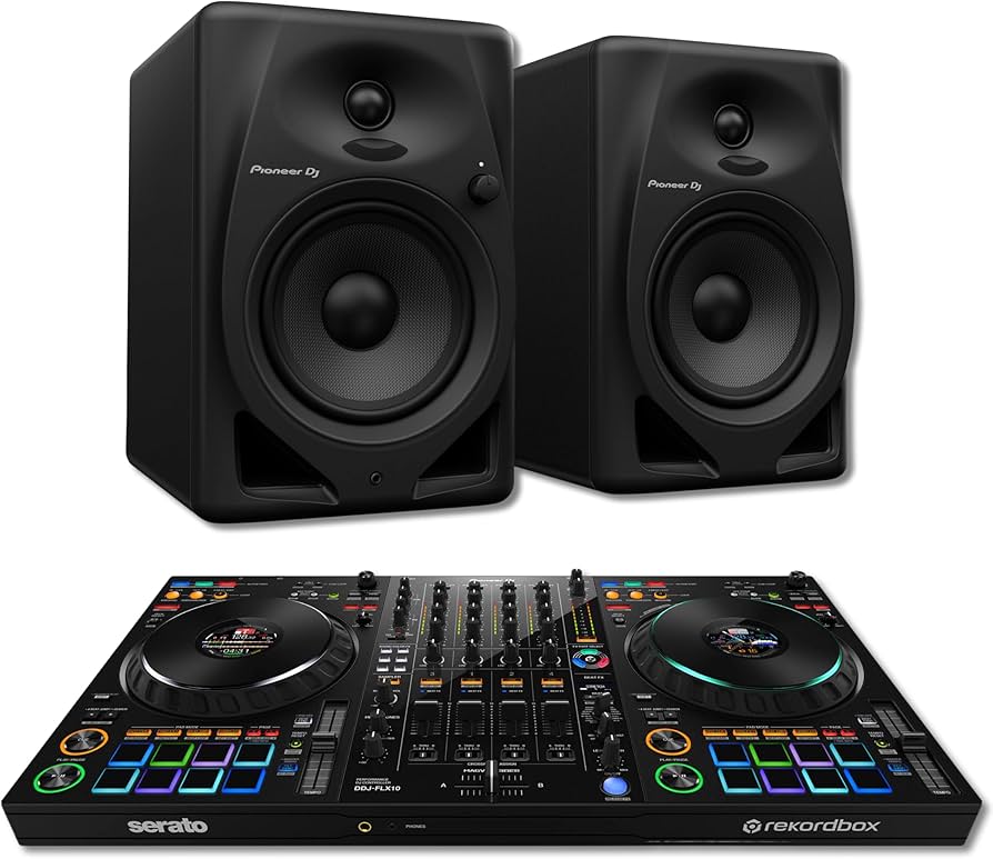 Amazon.com: Pioneer DDJ-FLX10 4-Deck DJ Controller with DM-50D 5