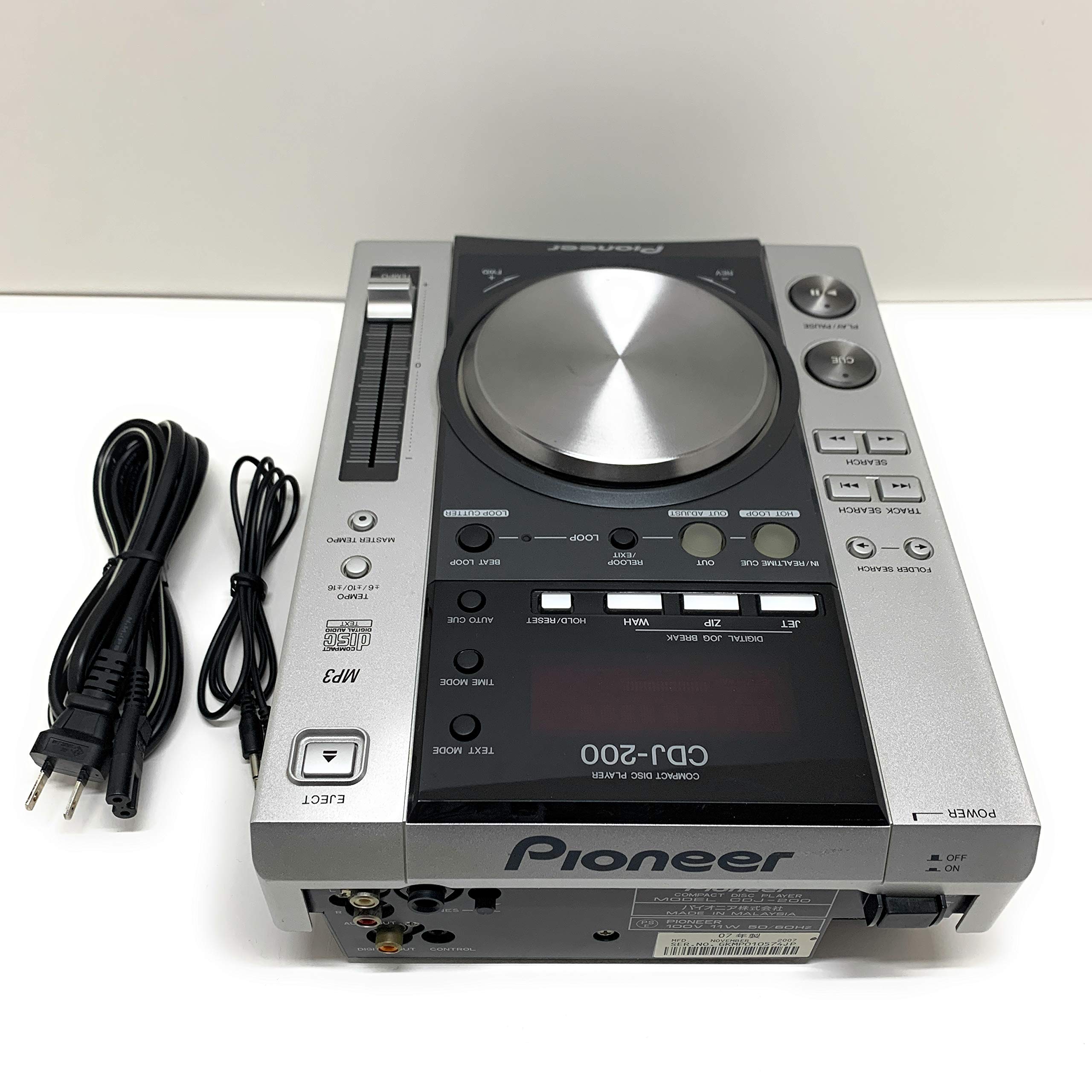 Amazon.co.jp: PERFORMANCE CD PLAYER CDJ-200 : 家電＆カメラ