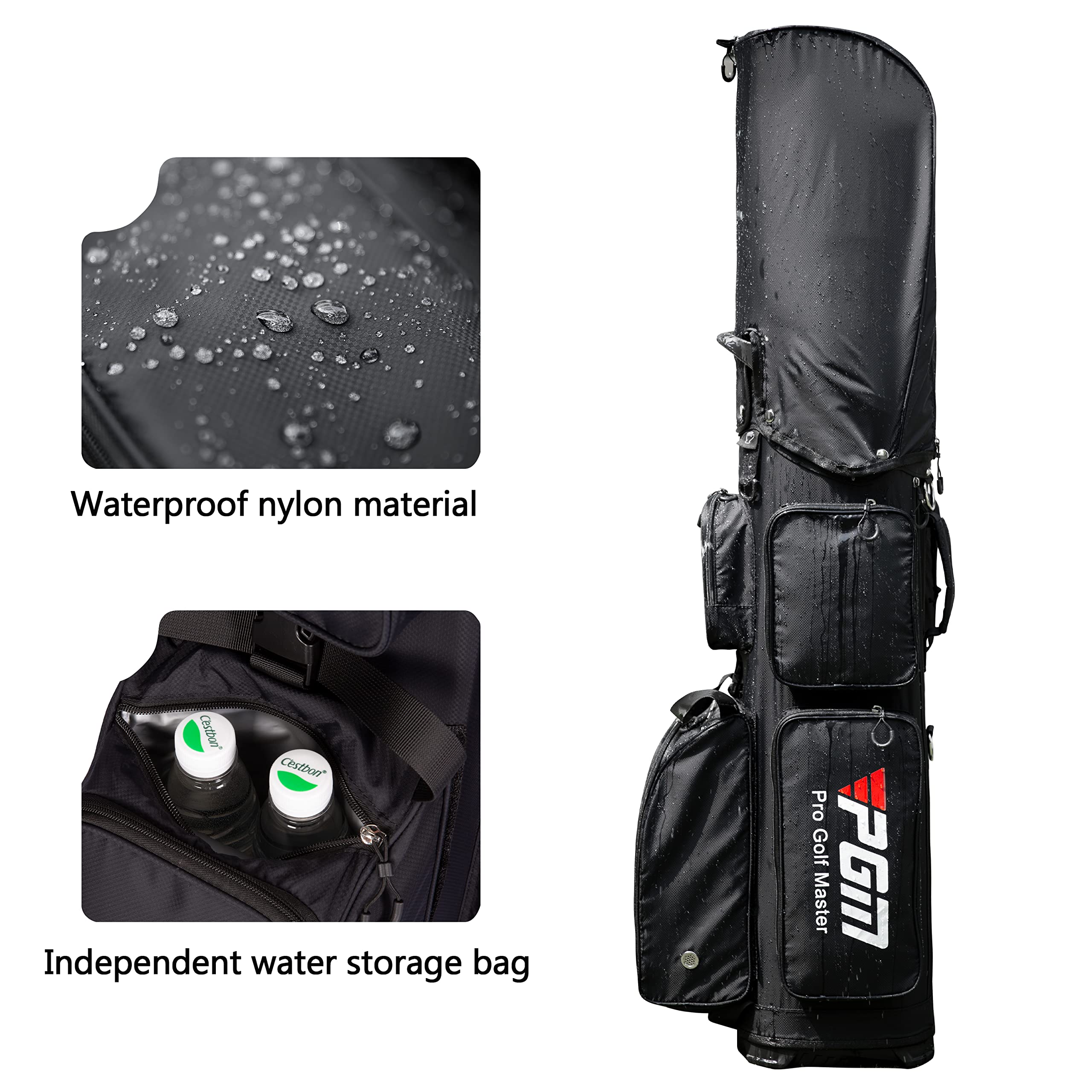 Amazon | PGMゴルフバッグ、折りたたみ式ゴルフカートバッグ、仕切り14