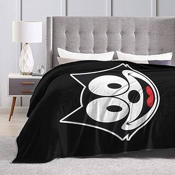 Amazon｜毛布 シングル フィリックス・ザ・キャット ブランケット