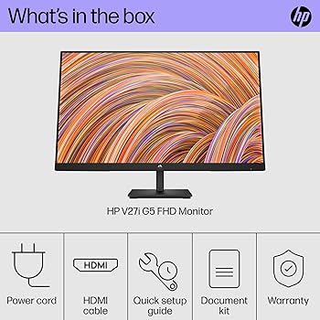 Amazon.com: HP V27i G5 27 Inch Full HD Desktop PC Monitor 75Hz AMD