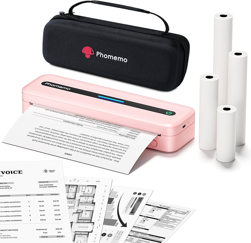 Amazon.co.jp: Phomemo M832 モバイルプリンター A4感熱ロール紙/収納