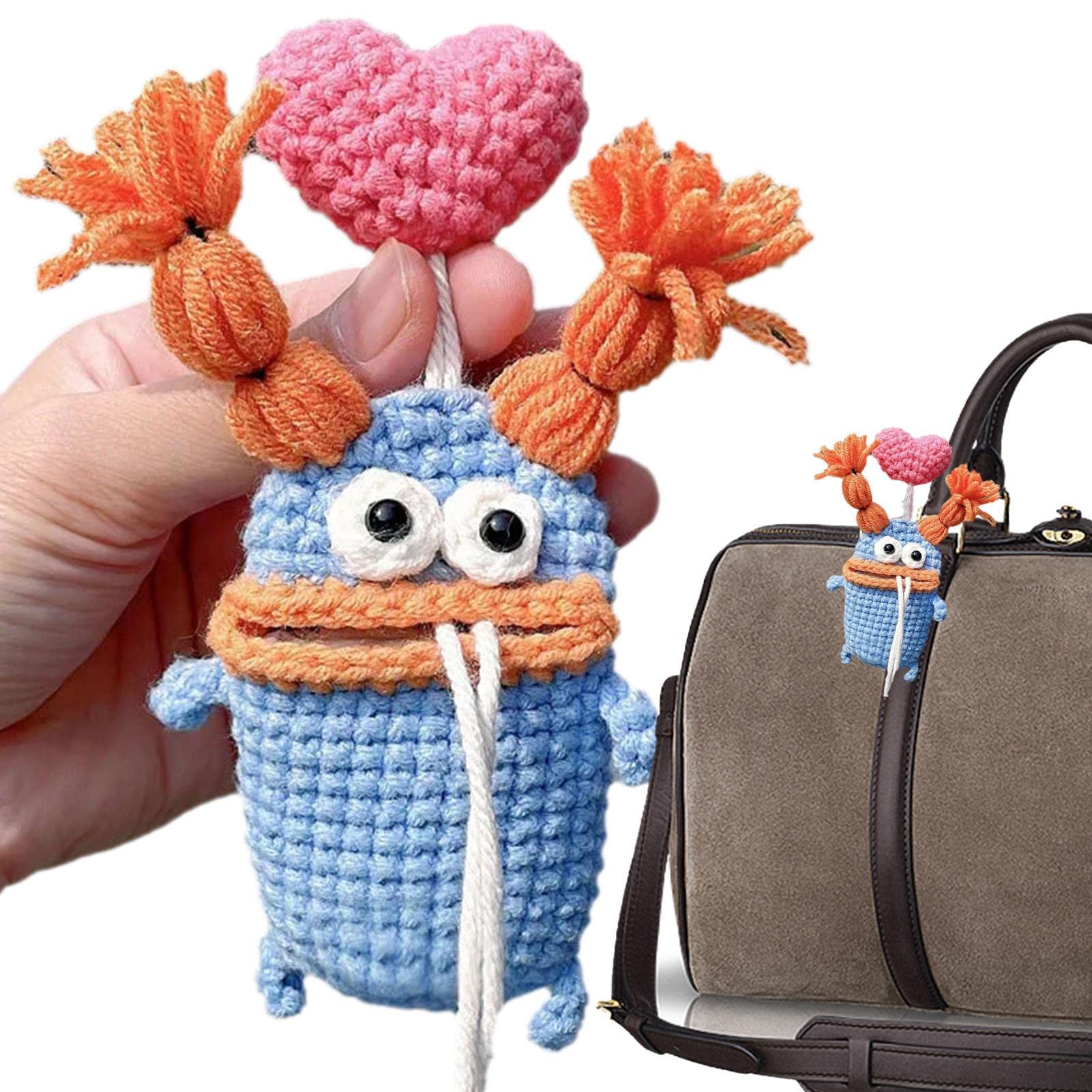 Amazon.co.jp: キーフォブポーチ - かわいい車のキーかぎ針編み