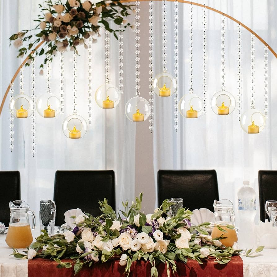Amazon.com: Anglechic 75 Pcs Wedding Hanging Acrylic Globe