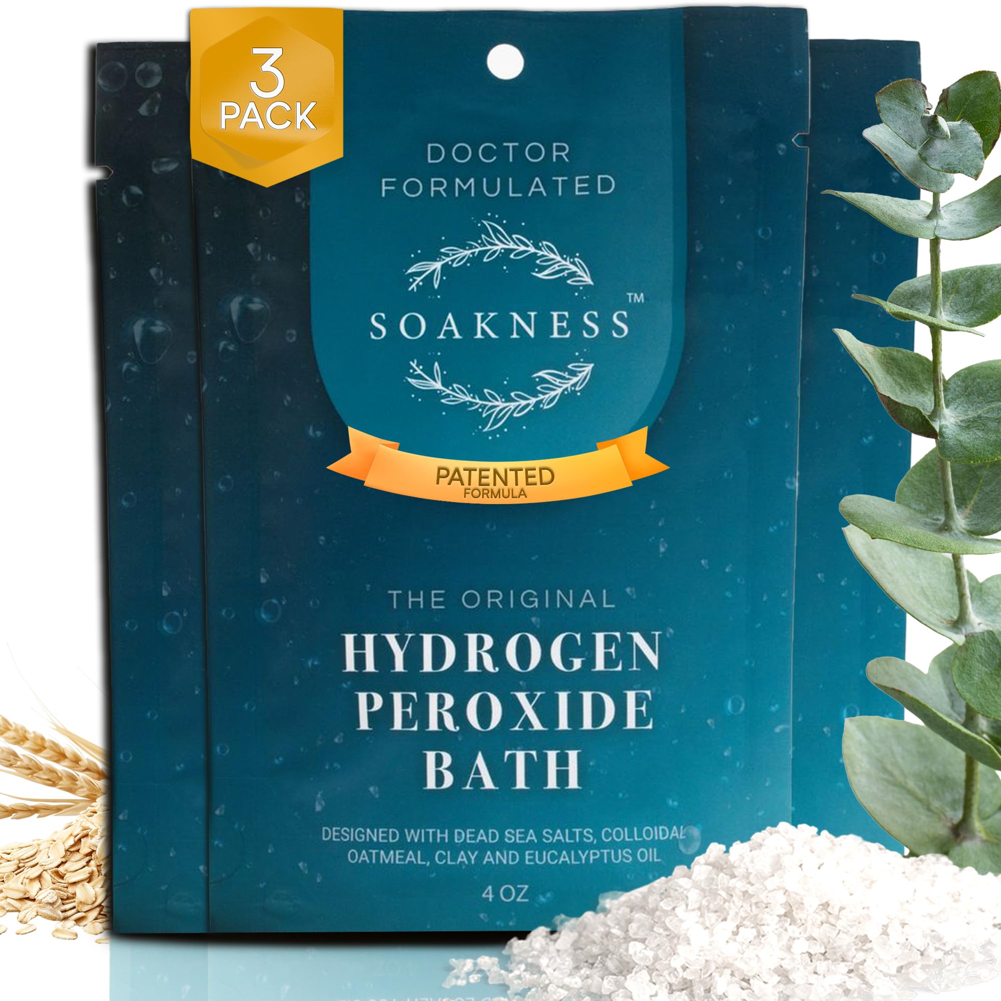 Amazon.com : Soakness Hydrogen Peroxide Epsom Salt Bath Soak - USA