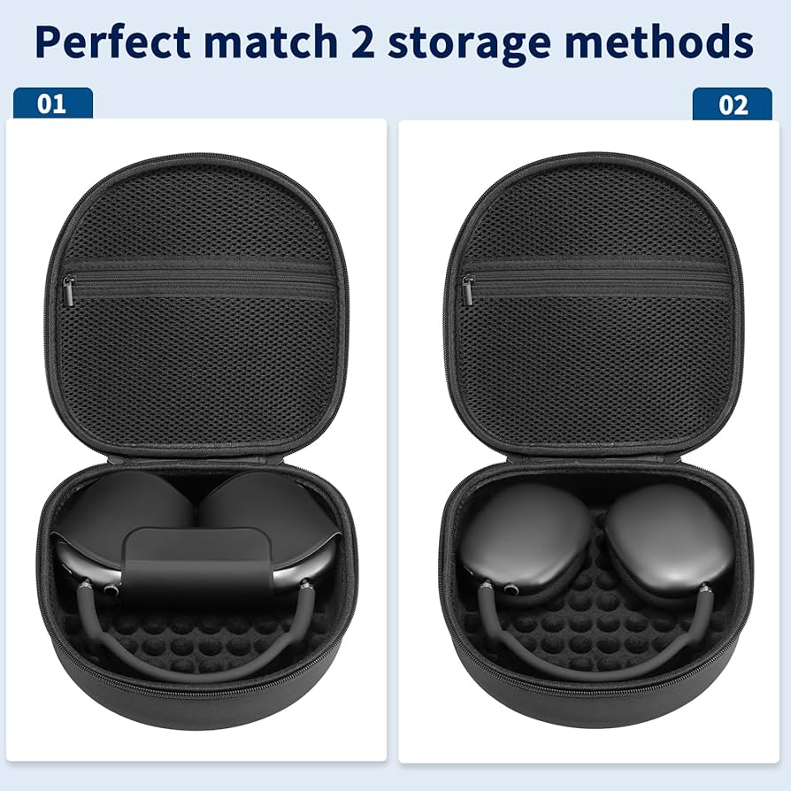 Amazon | Apple Airpods Maxヘッドフォン用ケース、トラベルポータブル