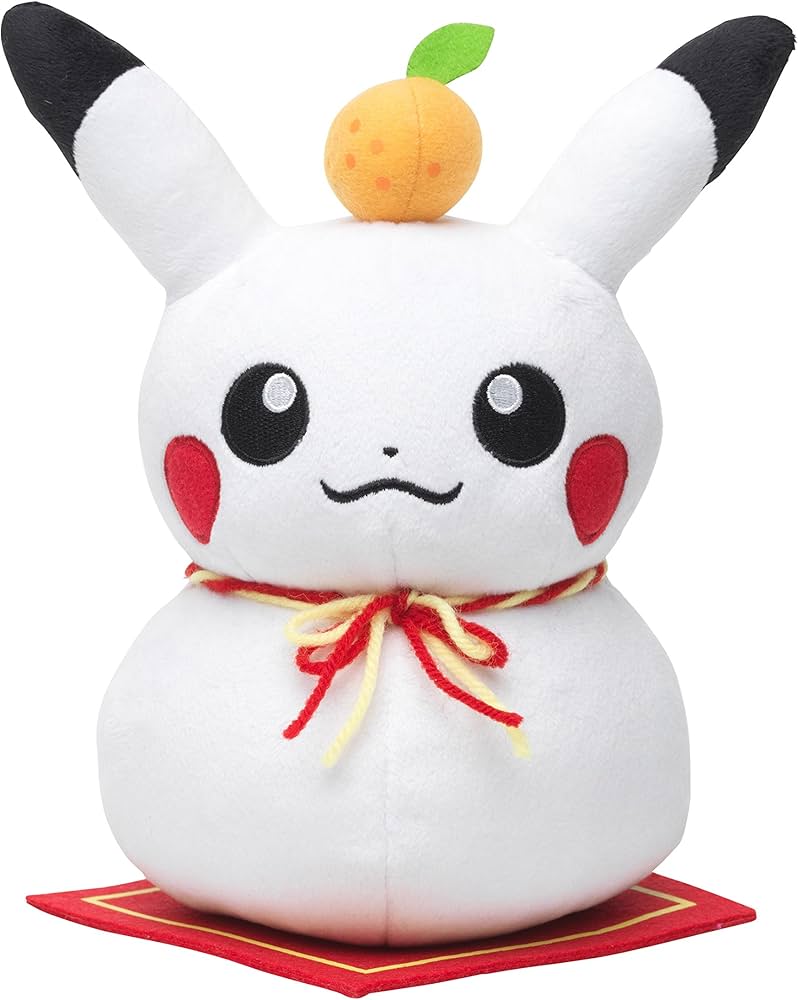 Amazon.co.jp: ポケモンセンターオリジナル ぬいぐるみ ピカチュウ鏡餅