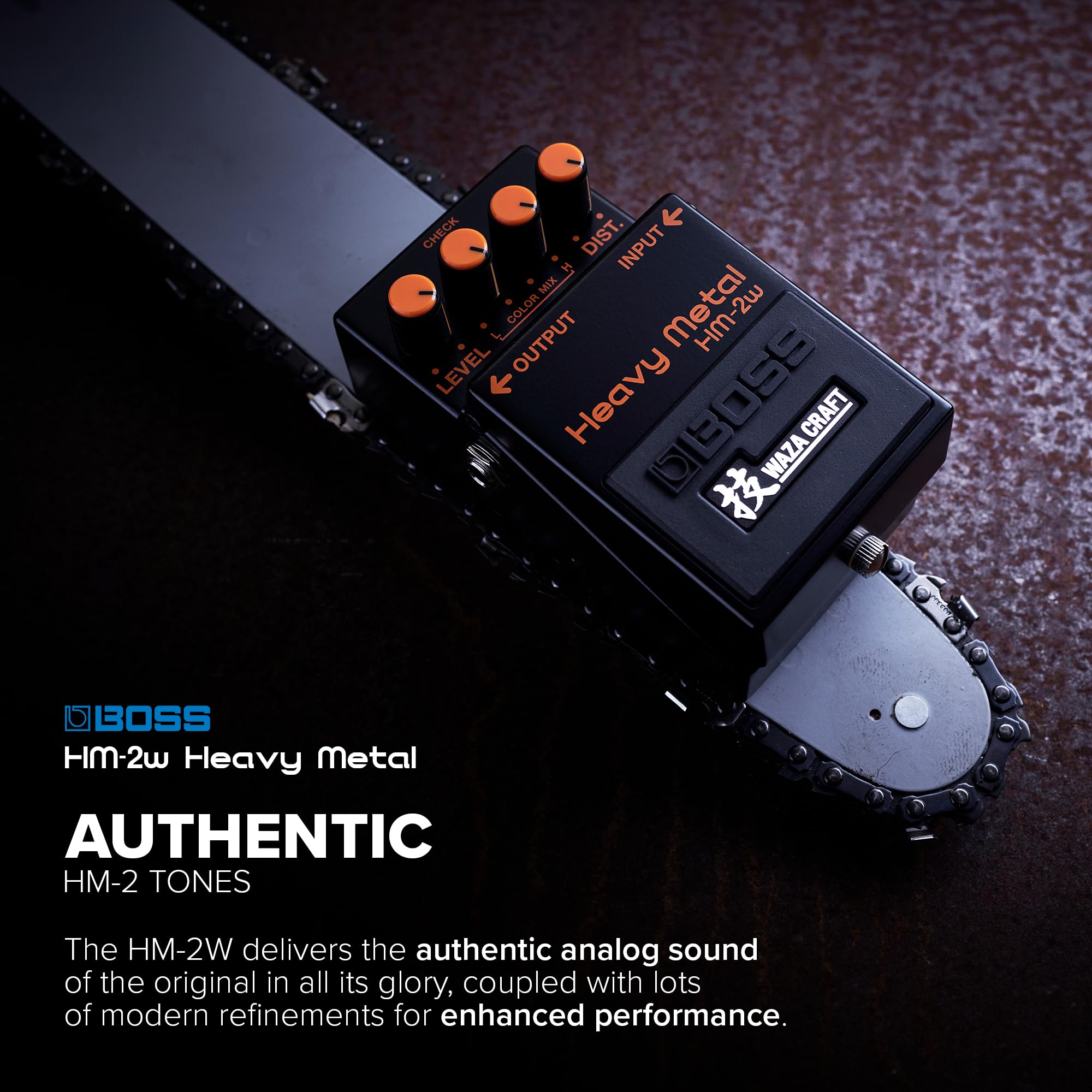BOSS HM-2W Heavy Metal Guitar Effects Pedal | Legendary Chainsaw
