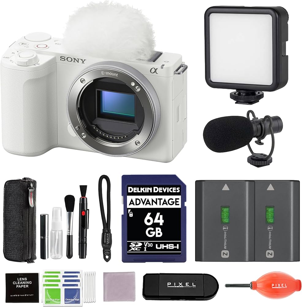 Amazon | Sony ZV-E10 II ミラーレスカメラ ホワイトバンドル 予備
