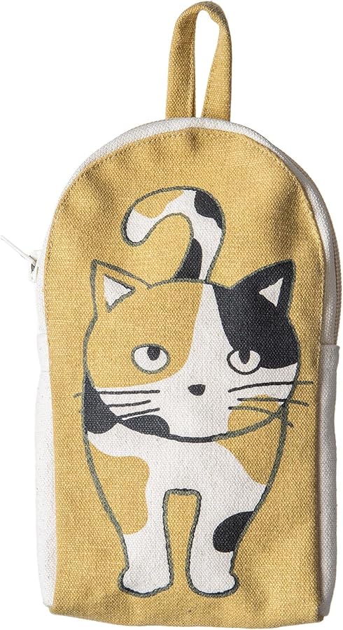 Amazon.co.jp: [Techno Prime] 化粧バッグ ニャンタマポーチ ベージュ