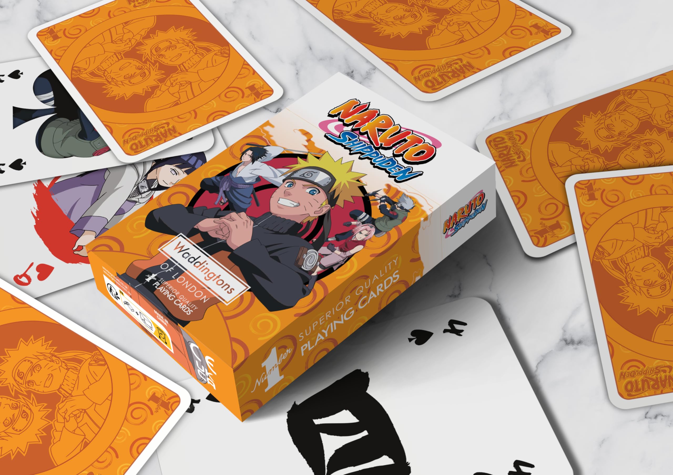 Waddingtons Number 1 Naruto Playing Cards Play Fish, Slap Jack