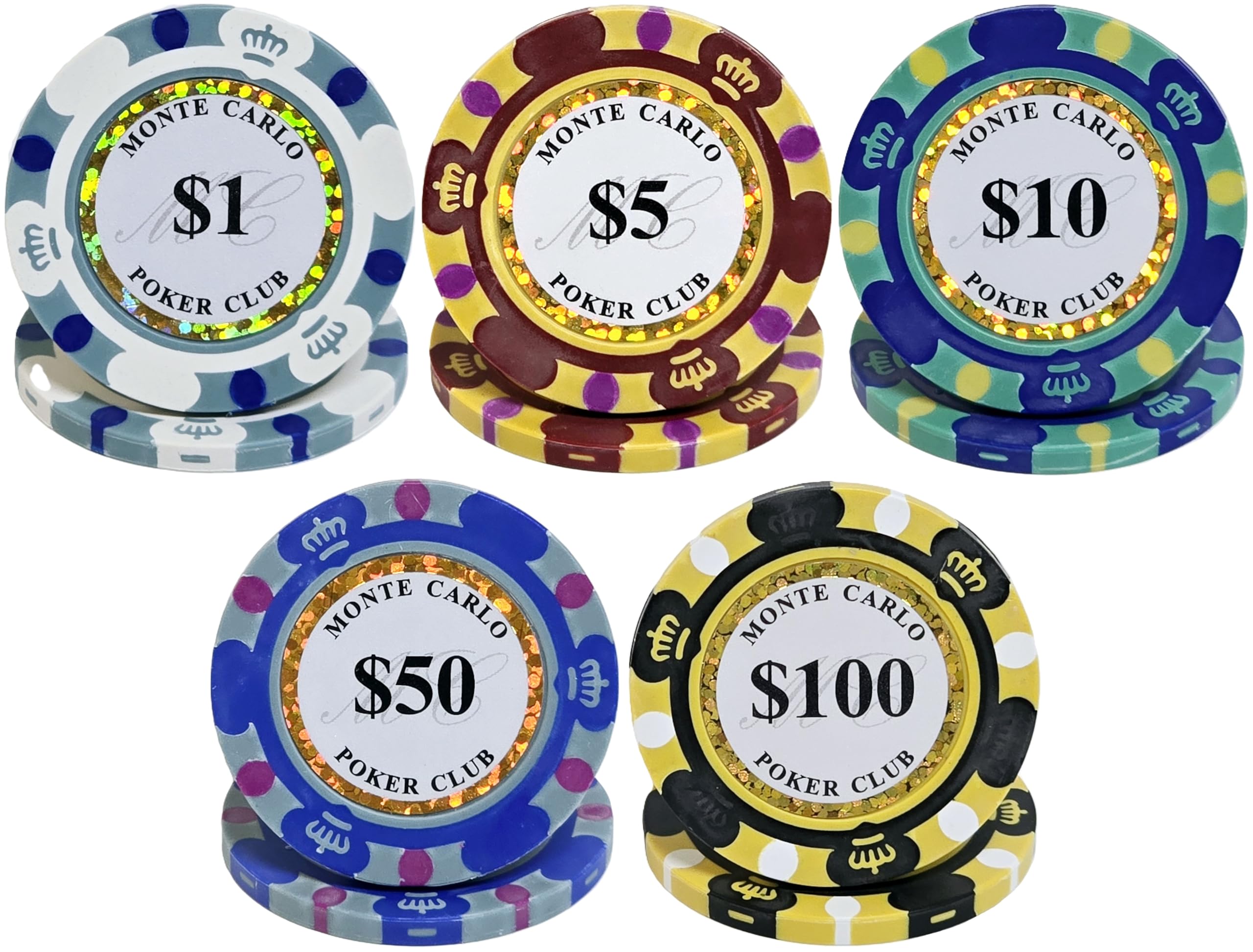 Amazon | モンテカルロ カジノチップ ポーカーチップ バカラチップ