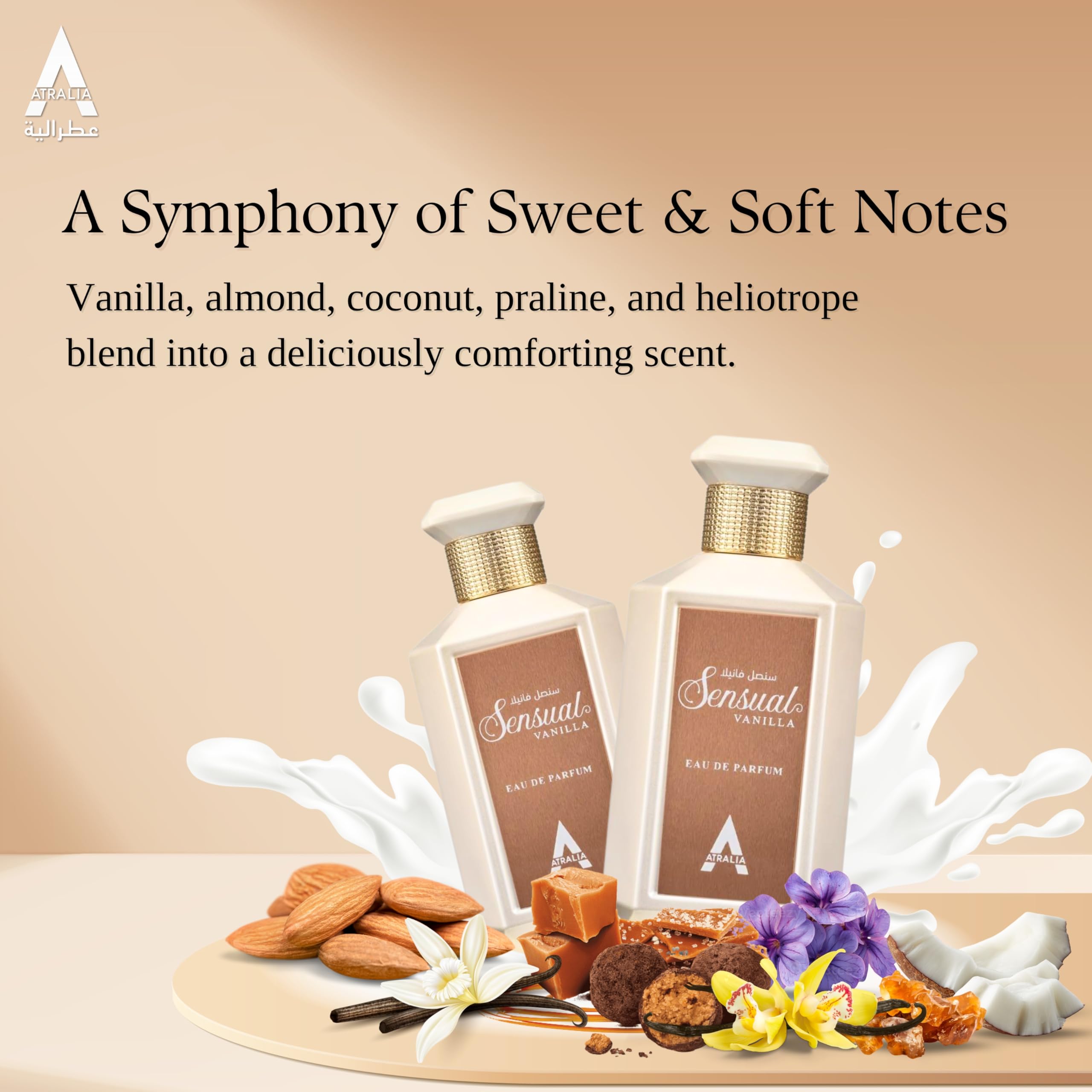 Amazon.com : Atralia Sensual Vanilla Eau De Parfum 100Ml 3.40z