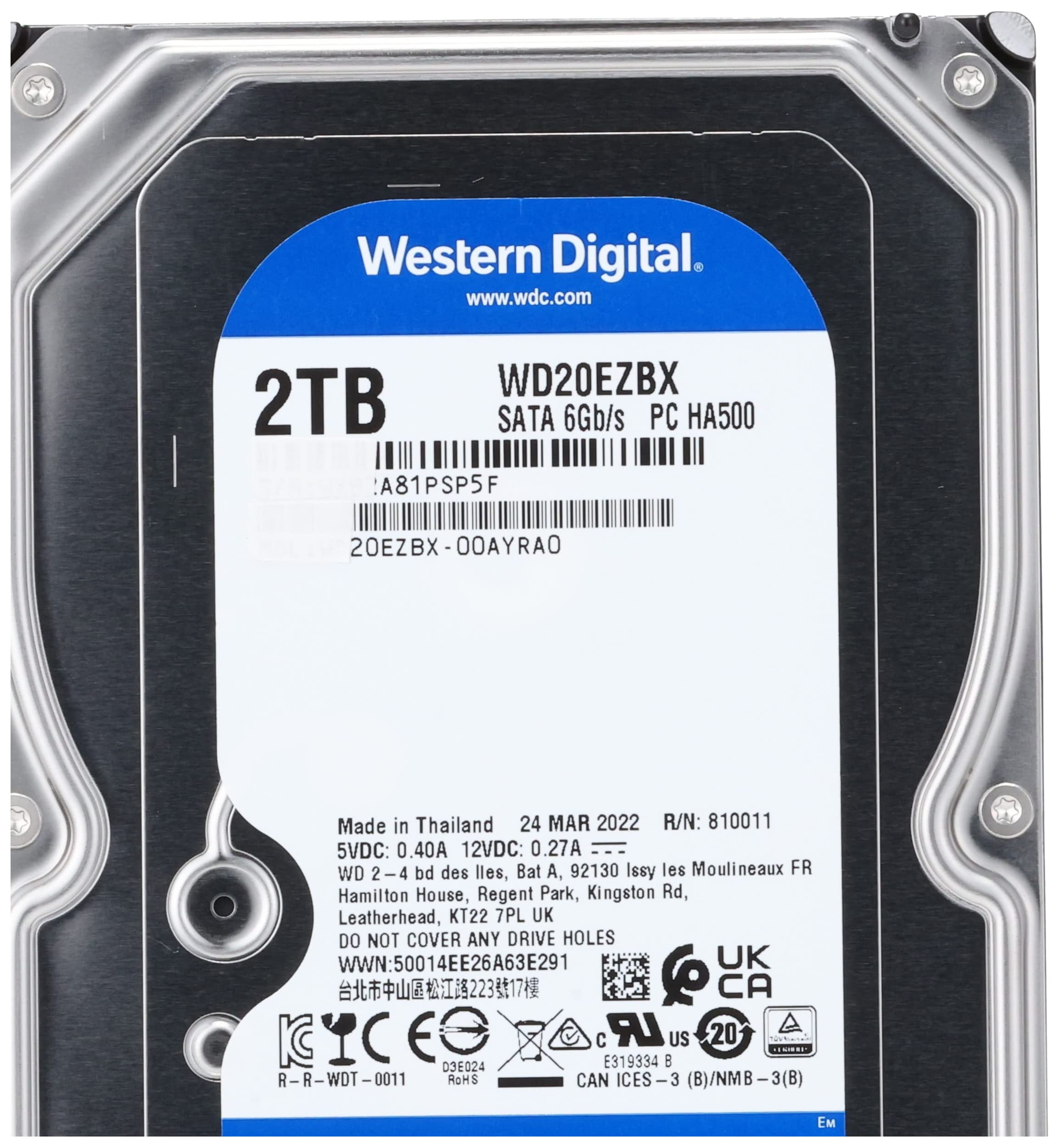 Amazon.co.jp: Western Digital WD Blue Internal Hard Drive 2TB SMR