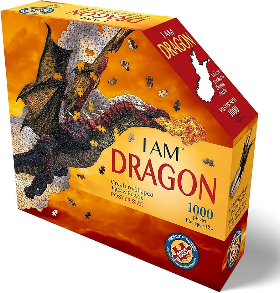 Amazon.com: Madd Capp: I Am Dragon - 1000 Piece Dragon Shaped