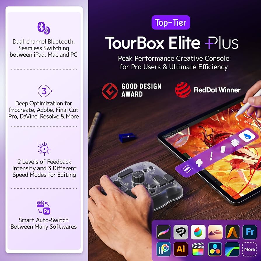Amazon.com: TOUR BOX Elite Plus All-in-Creative Controller