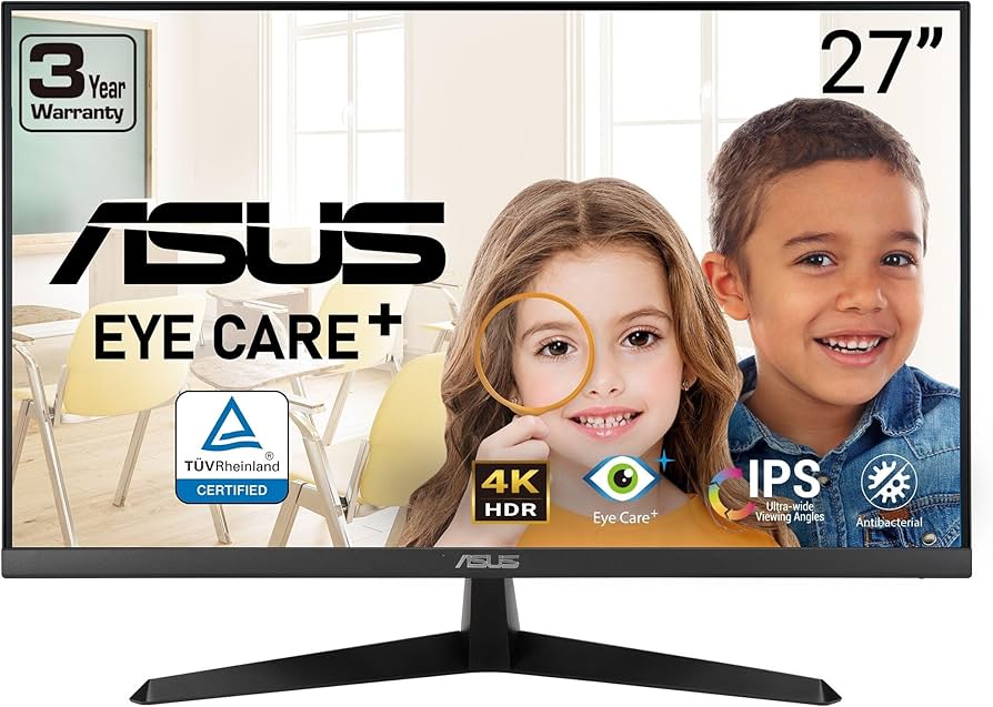 Amazon.com: ASUS 27” 4K Eye Care Monitor (VY27UQ) - UHD (3840 x