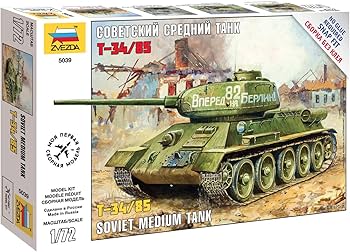 Amazon | ズベズダ 1/72 ソビエト軍 T34/85 中戦車 プラモデル ZV5039