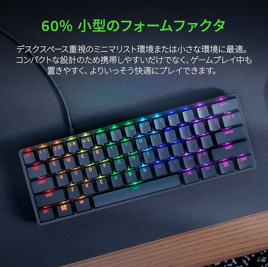 Amazon.co.jp: Razer Huntsman Mini 小型 ゲーミングキーボード
